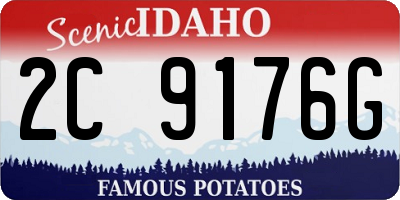 ID license plate 2C9176G