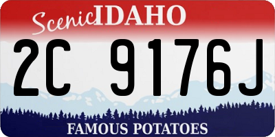 ID license plate 2C9176J