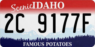 ID license plate 2C9177F