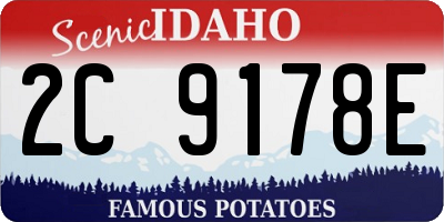 ID license plate 2C9178E
