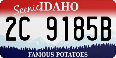 ID license plate 2C9185B