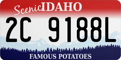 ID license plate 2C9188L