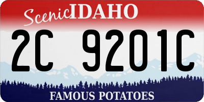 ID license plate 2C9201C