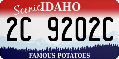 ID license plate 2C9202C