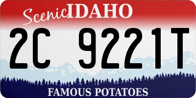ID license plate 2C9221T