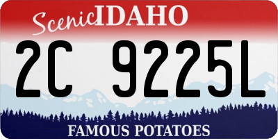 ID license plate 2C9225L