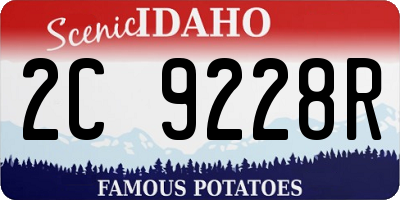 ID license plate 2C9228R