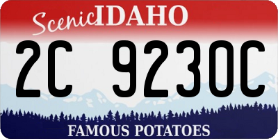 ID license plate 2C9230C