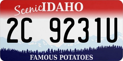 ID license plate 2C9231U