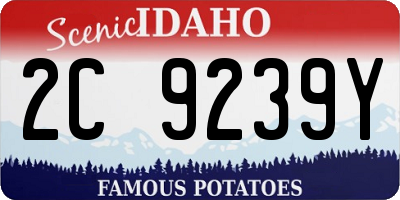 ID license plate 2C9239Y