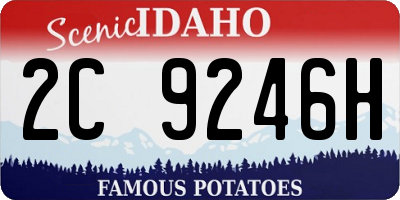 ID license plate 2C9246H