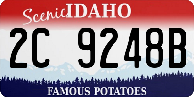 ID license plate 2C9248B