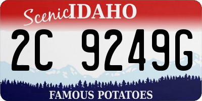 ID license plate 2C9249G