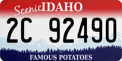 ID license plate 2C9249O