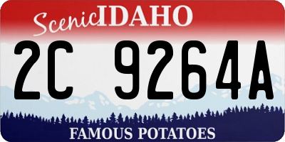 ID license plate 2C9264A