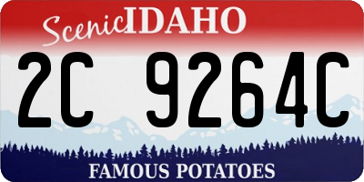 ID license plate 2C9264C