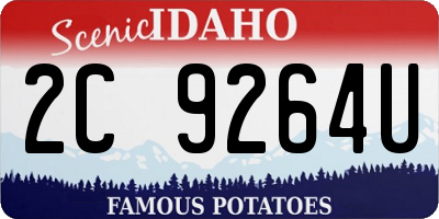 ID license plate 2C9264U