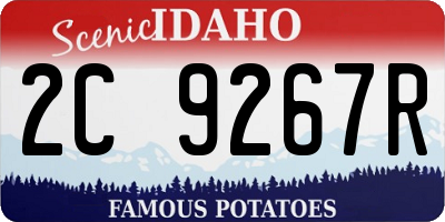 ID license plate 2C9267R
