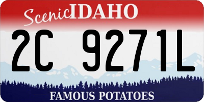 ID license plate 2C9271L