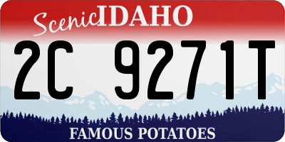 ID license plate 2C9271T