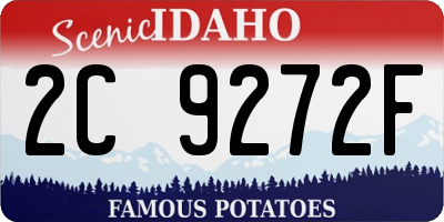 ID license plate 2C9272F