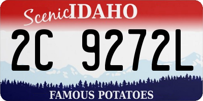 ID license plate 2C9272L
