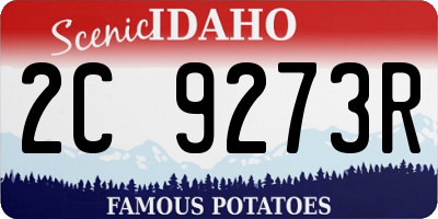 ID license plate 2C9273R