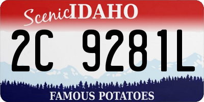 ID license plate 2C9281L