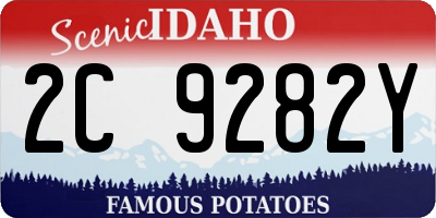ID license plate 2C9282Y