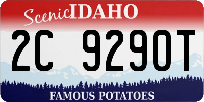 ID license plate 2C9290T