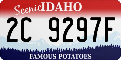 ID license plate 2C9297F