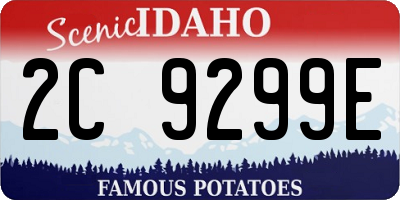 ID license plate 2C9299E