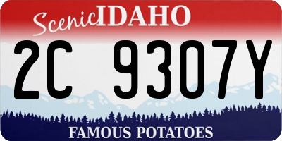 ID license plate 2C9307Y