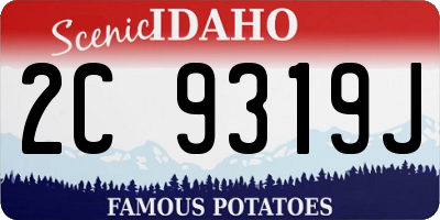 ID license plate 2C9319J