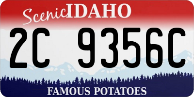 ID license plate 2C9356C