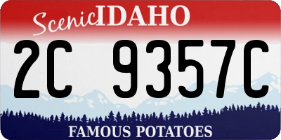 ID license plate 2C9357C