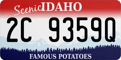 ID license plate 2C9359Q
