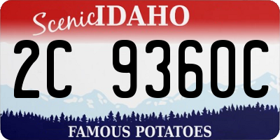 ID license plate 2C9360C