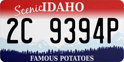 ID license plate 2C9394P