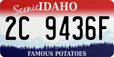ID license plate 2C9436F