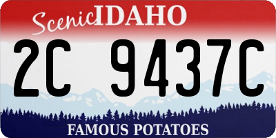 ID license plate 2C9437C