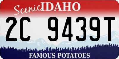 ID license plate 2C9439T