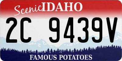 ID license plate 2C9439V
