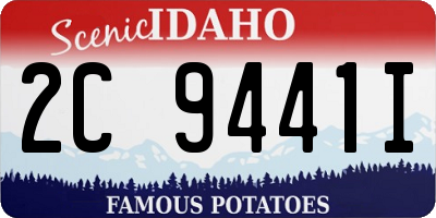 ID license plate 2C9441I