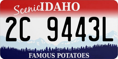 ID license plate 2C9443L