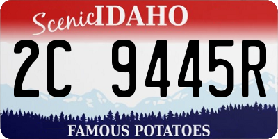 ID license plate 2C9445R