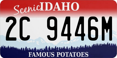 ID license plate 2C9446M