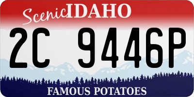 ID license plate 2C9446P
