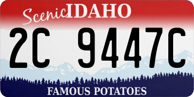 ID license plate 2C9447C