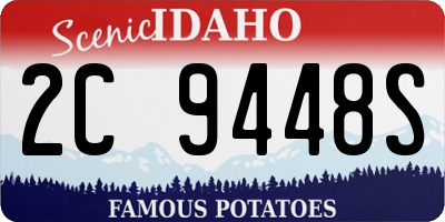 ID license plate 2C9448S